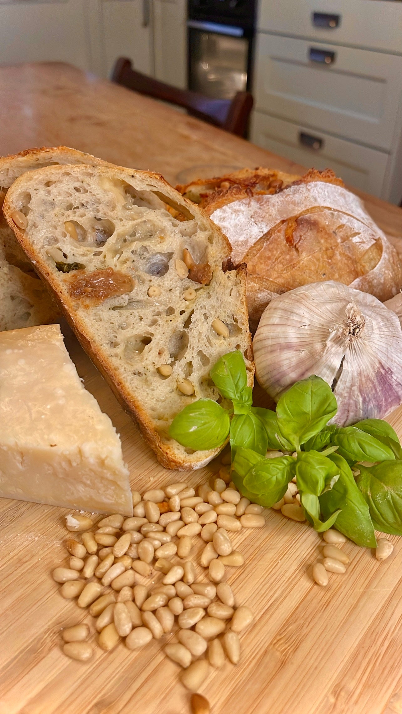 Pesto & Parmesan Sourdough